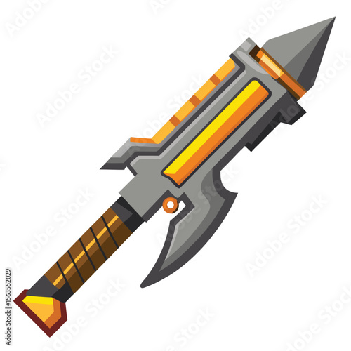foil weapon isolated on white background