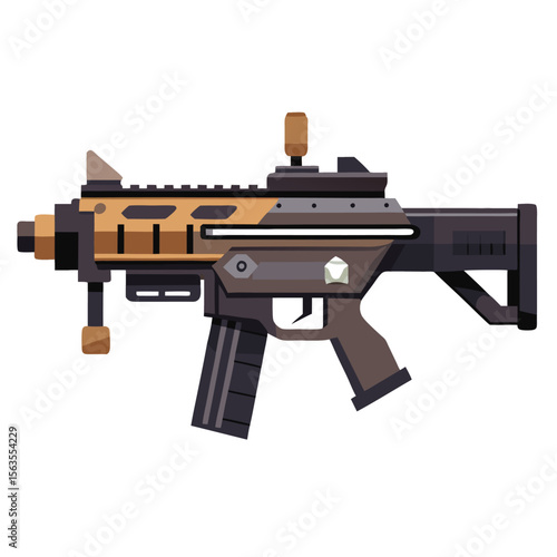 grenade launcher weapon isolated on white background