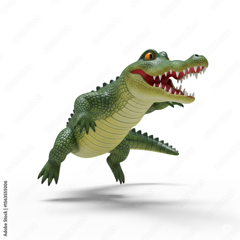 Obraz premium crocodile isolated on white background