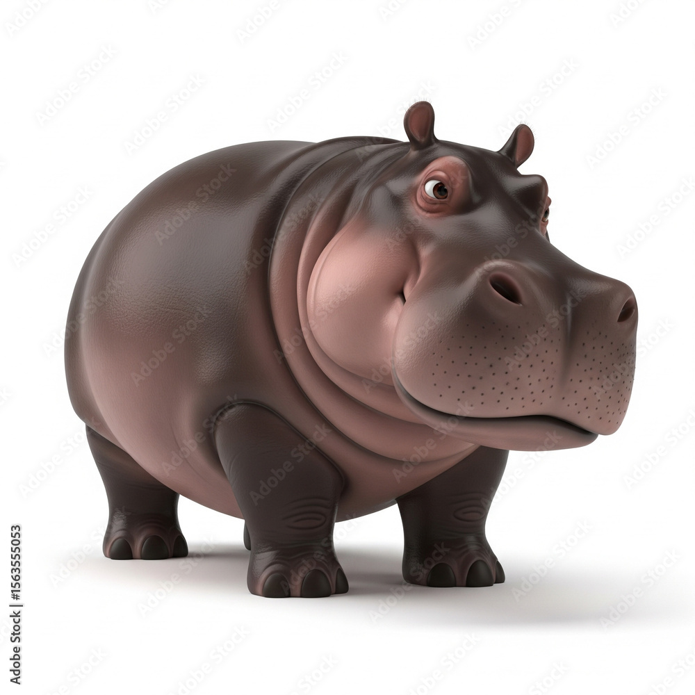 hippopotamus isolated on white background hippopotamus isolated on white background