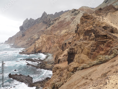 dramatic landscape of Saint Helena island, UK Overseas Territory, in the south Atlantic