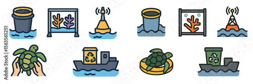 Coral reef conservation awareness campaign promotes marine protection activities in vibrant illustrations