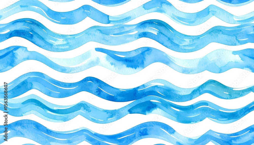 seamless wave pattern watercolor blue waves background seamless wave pattern watercolor blue waves background