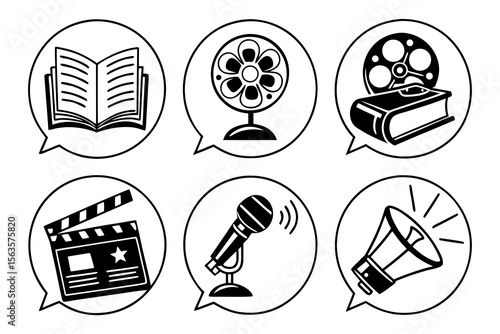 vector illustration of a movie camera