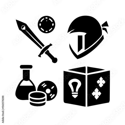 vector illustration of a set of icons