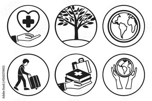 set of vector icons