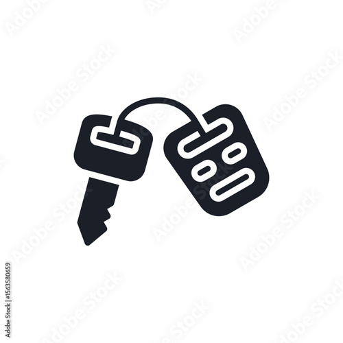 Illustration of find your car key or house key replacement and key fob solutions for lost keys and key cutting service vector