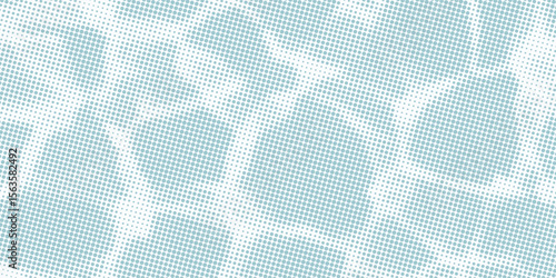 Blue and white water ripples light surface overlay background. 3d clear ocean surface pattern with reflection effect backdrop. Marble desaturated texture.