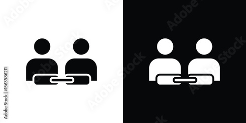 Affiliate link icon illustration vector simple designs