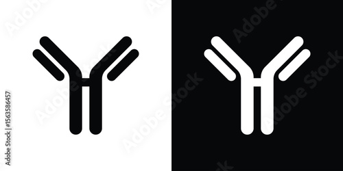 Antibody icon illustration vector simple designs
