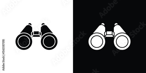 Binoculars icon illustration vector simple designs