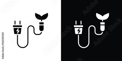 Biomass energy icon illustration vector simple designs
