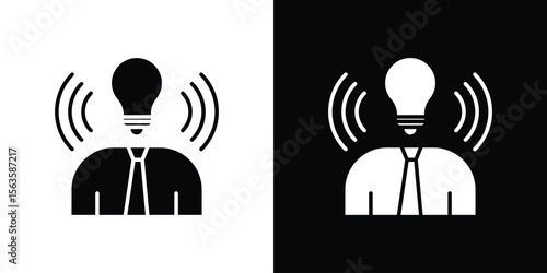 Brand awareness icon illustration vector simple designs