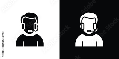 Callcenter icon illustration vector simple designs