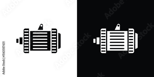 Car alternator icon illustration vector simple designs