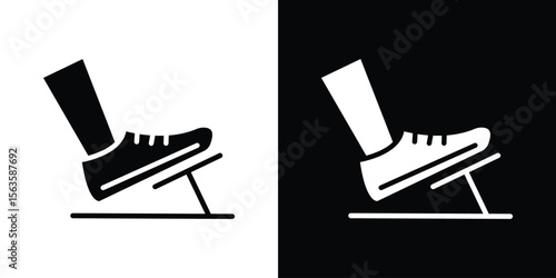 car pedal icon illustration vector simple designs