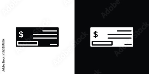 Cheque icon illustration vector simple designs