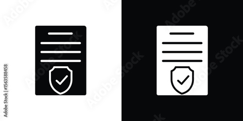 Contract coverage icon illustration vector simple designs