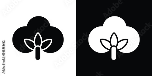 Cotton icon illustration vector simple designs