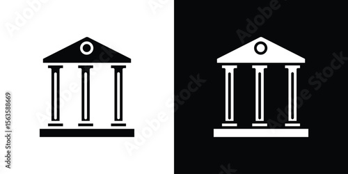 Courthouse icon illustration vector simple designs