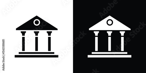 Courthouse icon illustration vector simple designs