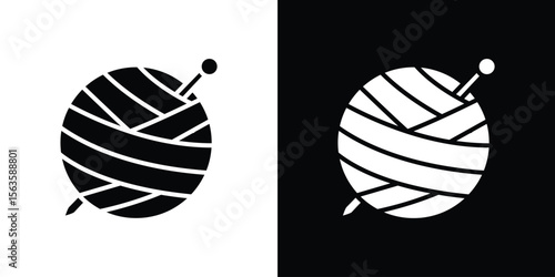 Crochet icon illustration vector simple designs