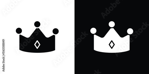 Crown icon illustration vector simple designs