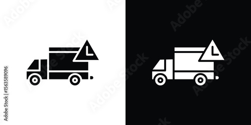 Delivery delay icon illustration vector simple designs