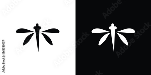 Dragon fly icon illustration vector simple designs