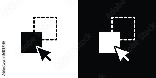 Drag and drop icon illustration vector simple designs