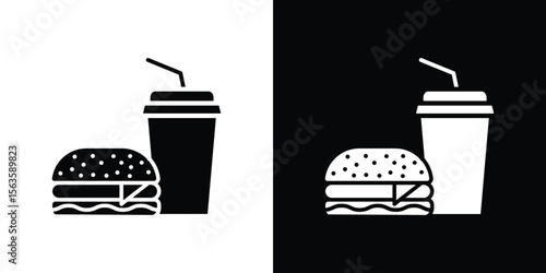 Fast food icon illustration vector simple designs