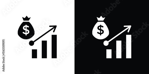 Fiscal policy icon illustration vector simple designs
