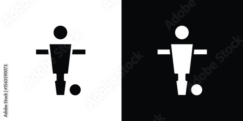 Foosball icon illustration vector simple designs