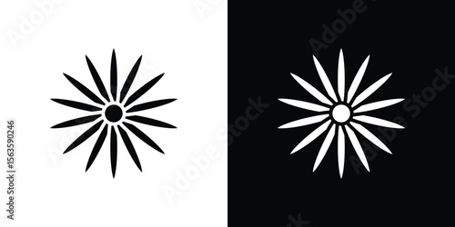 Gerbera icon illustration vector simple designs