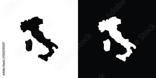 Italy flag icon illustration vector simple designs