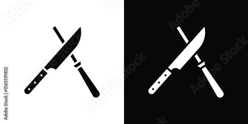 Knife sharpener icon illustration vector simple designs