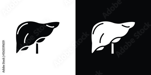 Liver icon illustration vector simple designs