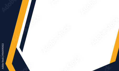 Modern abstract background featuring dynamic navy blue and orange geometric shapes with a clean white center, ideal for presentations, business banners, or digital marketing templates.