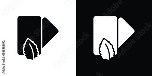 Mint gum icon illustration vector simple designs