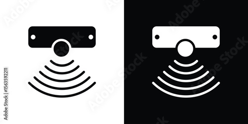 Motion sensor icon illustration vector simple designs