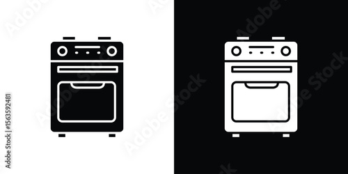 Oven icon illustration vector simple designs