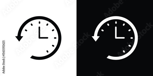 Past icon illustration vector simple designs