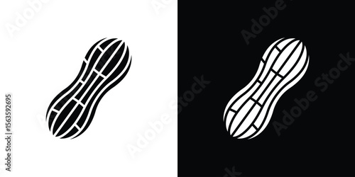 Peanut icon illustration vector simple designs