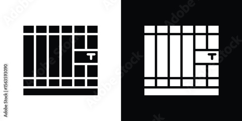 Prison icon illustration vector simple designs