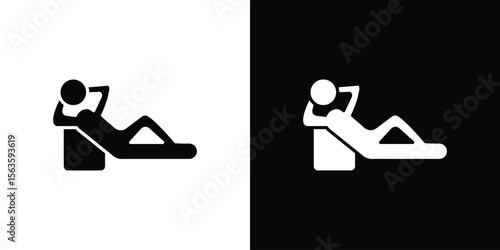 Resting icon illustration vector simple designs