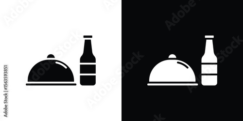 Room service icon illustration vector simple designs