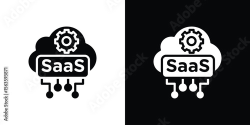 SaaS icon illustration vector simple designs