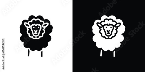 Sheep icon illustration vector simple designs