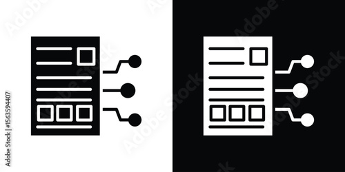 Smart contract icon illustration vector simple designs