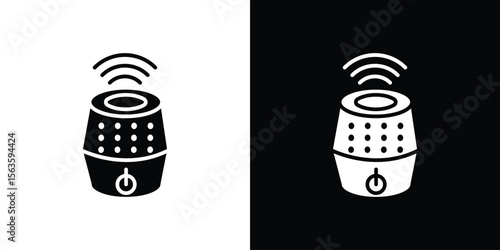 Smart speaker icon illustration vector simple designs